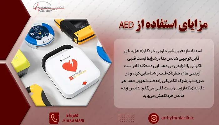 استفاده از دفیبریلاتور خارجی خودکار با عملکرد سریع و قابل‌اعتماد خود، نقش مهمی در زنجیره بقاء دارد.